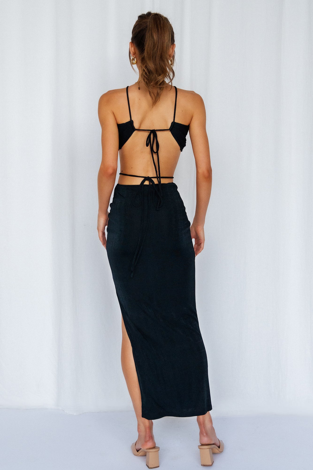 Yes Girl Crop Black