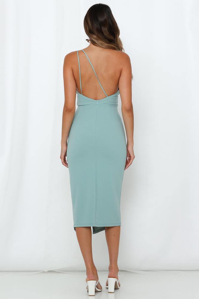 Taking It Back Dress Sage