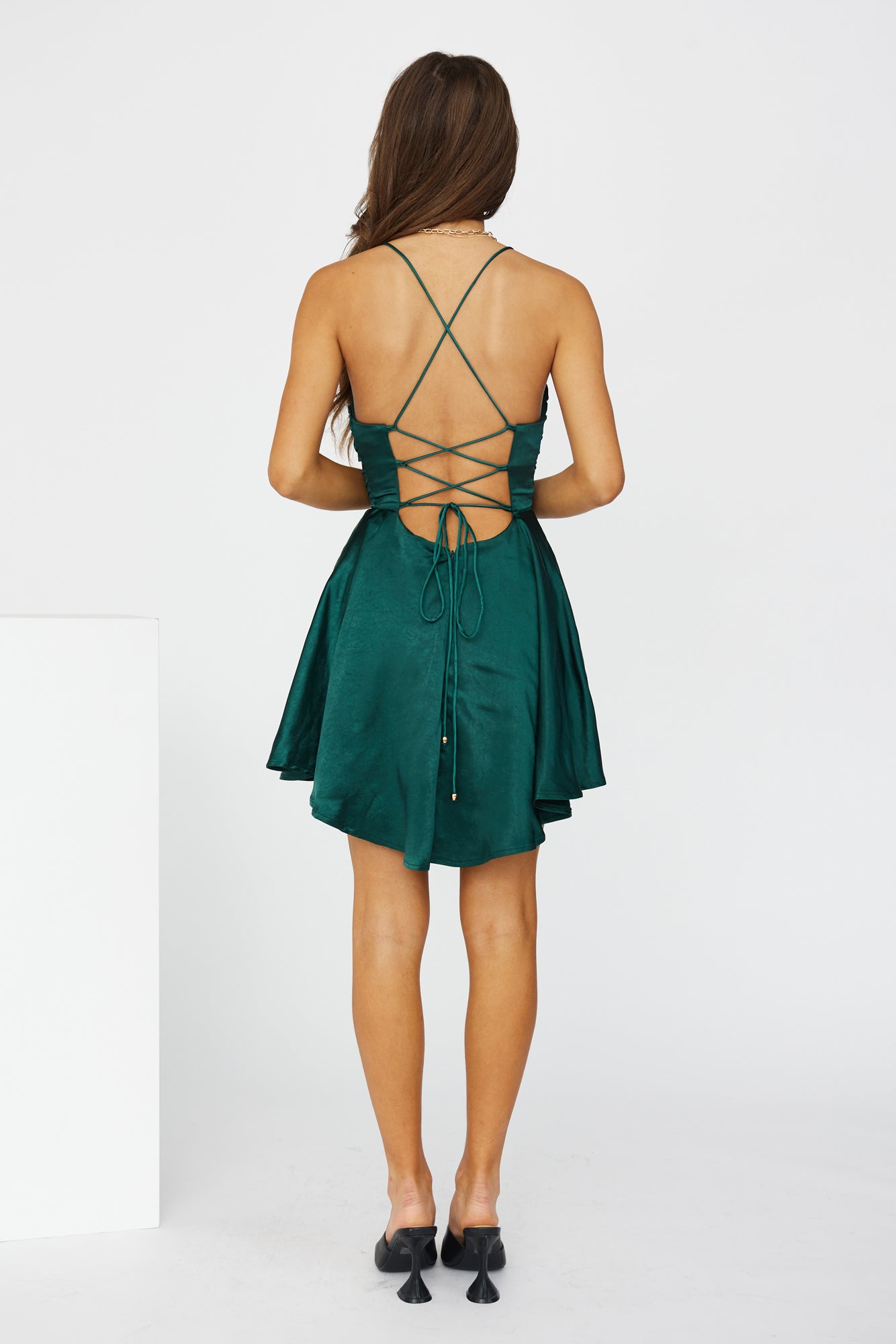 Hidden Lover Dress Forest Green