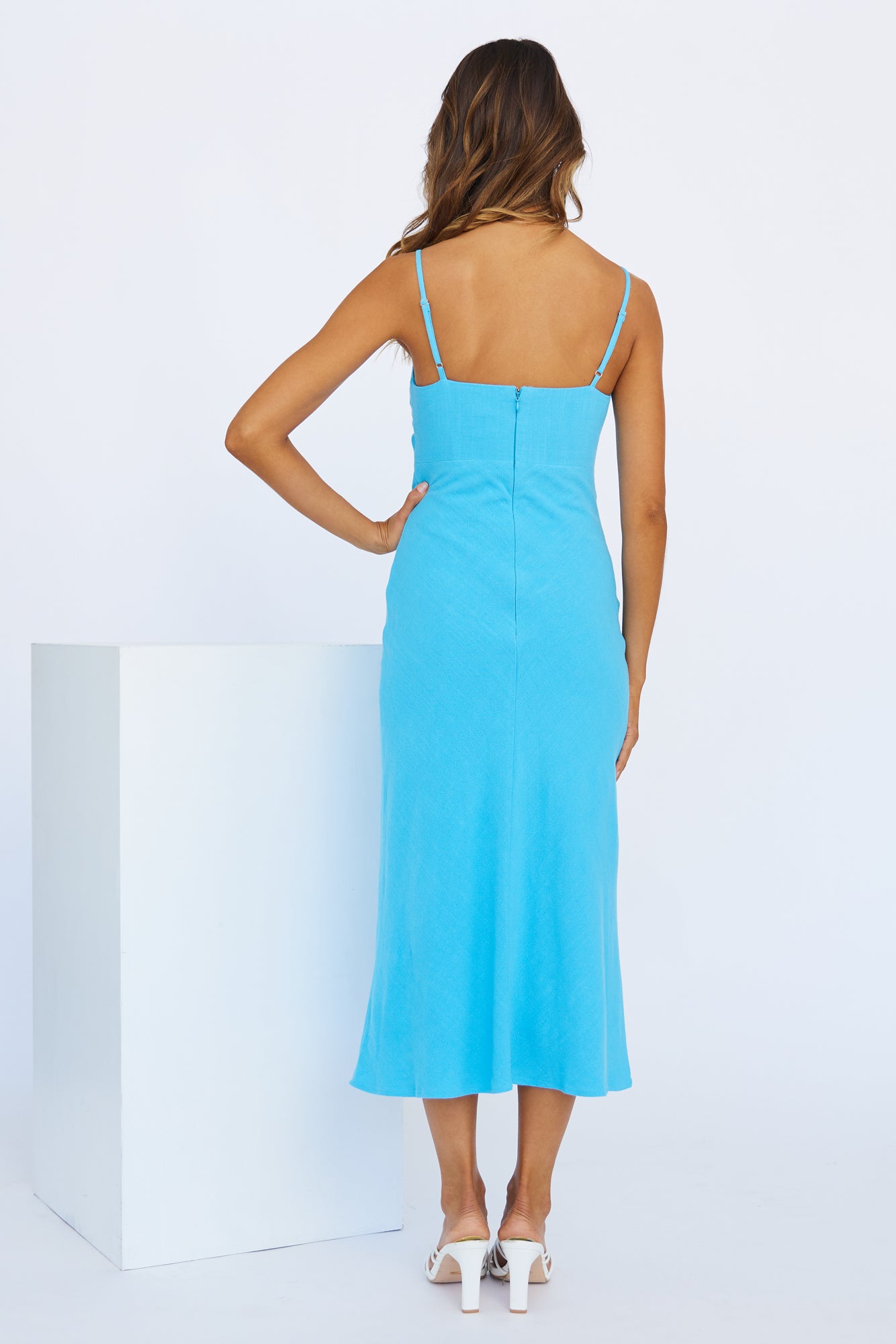 XOXO Midi Dress Blue