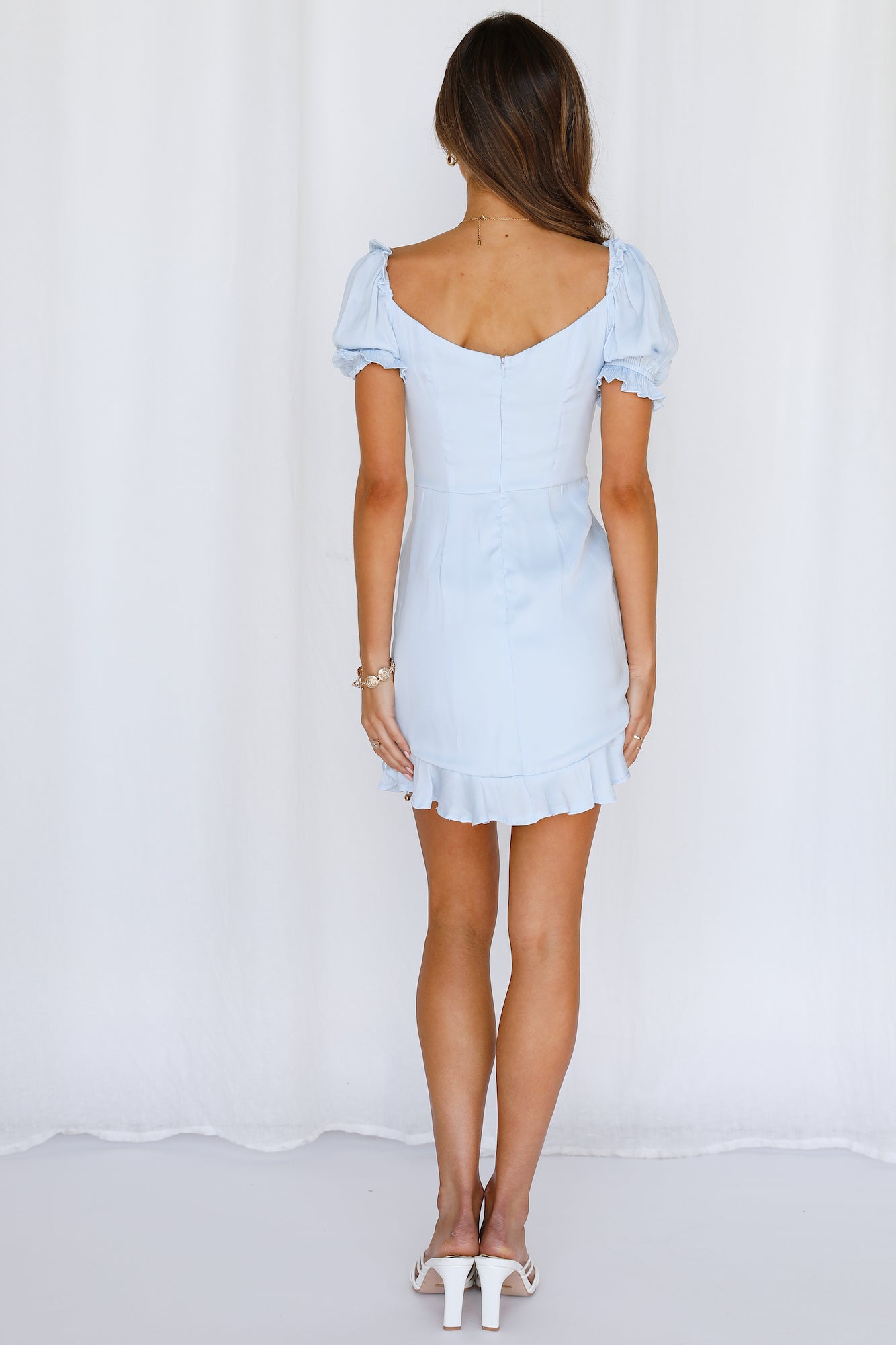 Ring Light Adjustment Dress Steel Blue