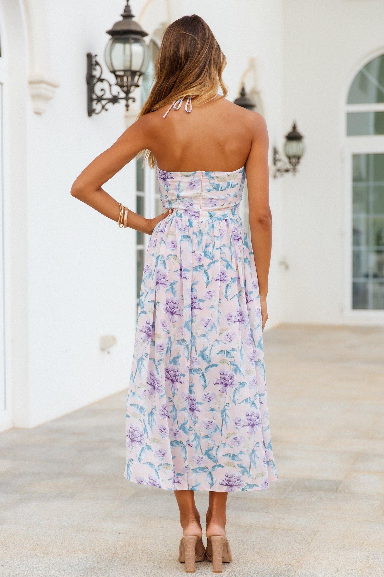 Feel The Tune Maxi Dress Pink