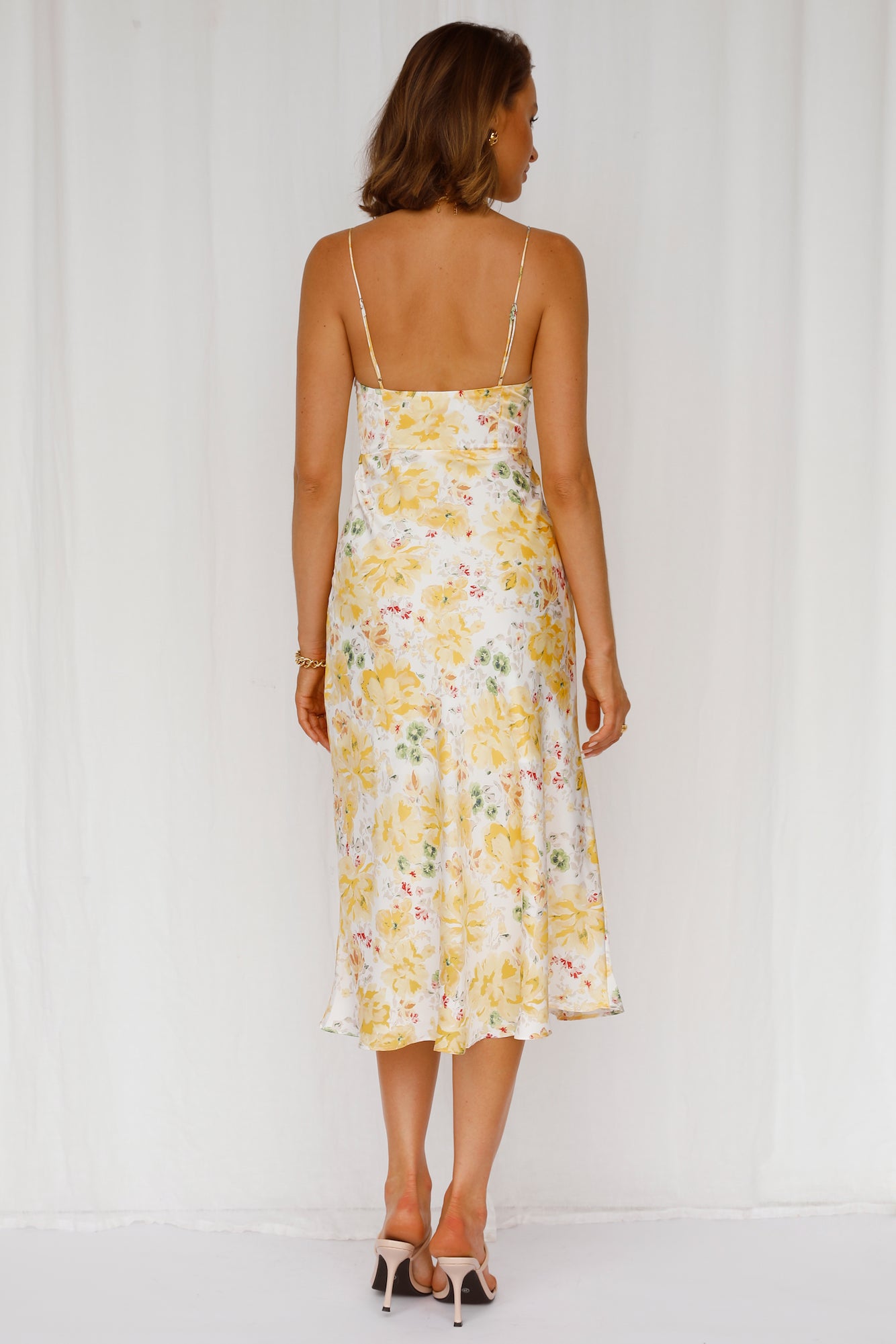 Sprinkles On Sundae Midi Dress Yellow