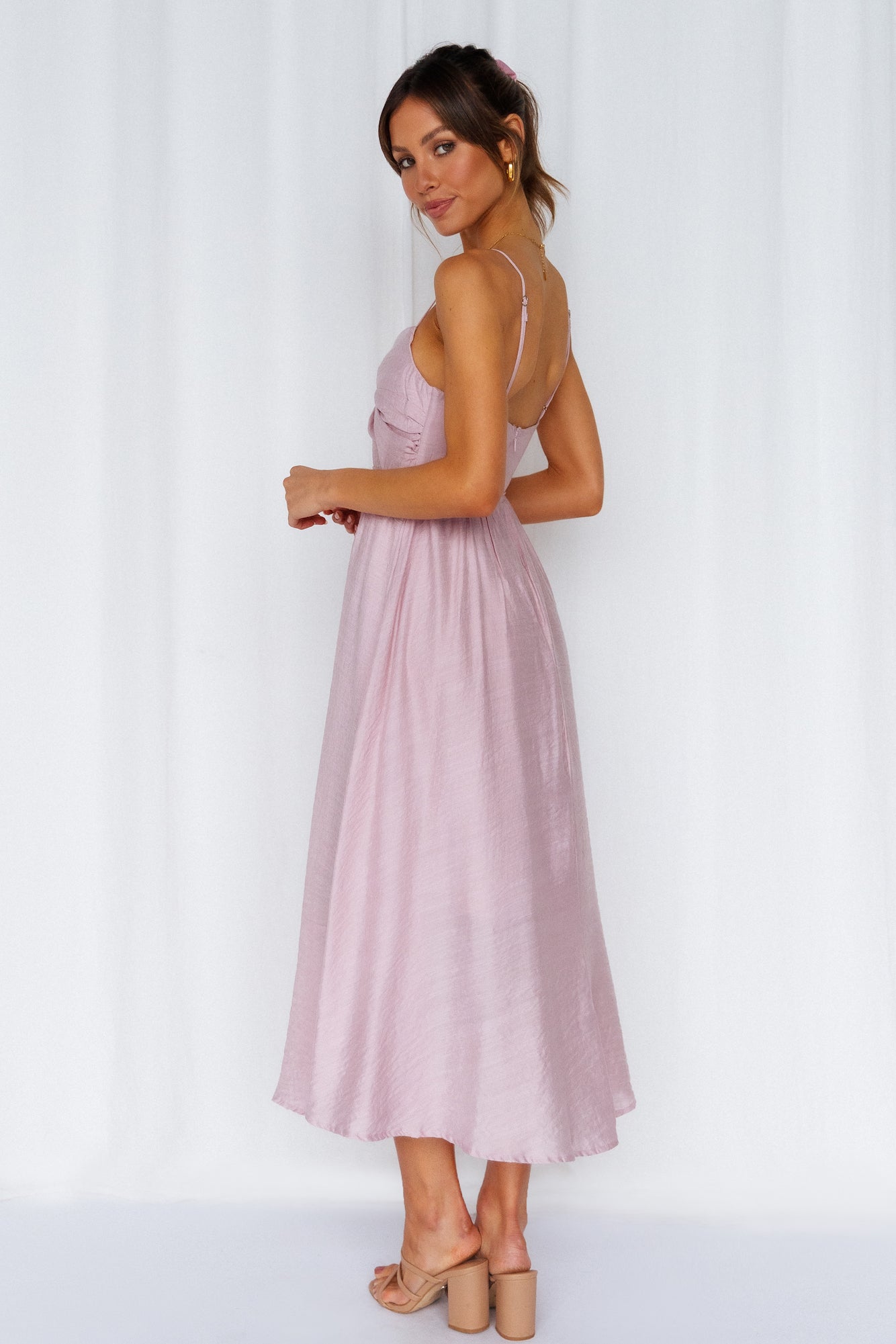 Our Next Brunch Midi Dress Lavender
