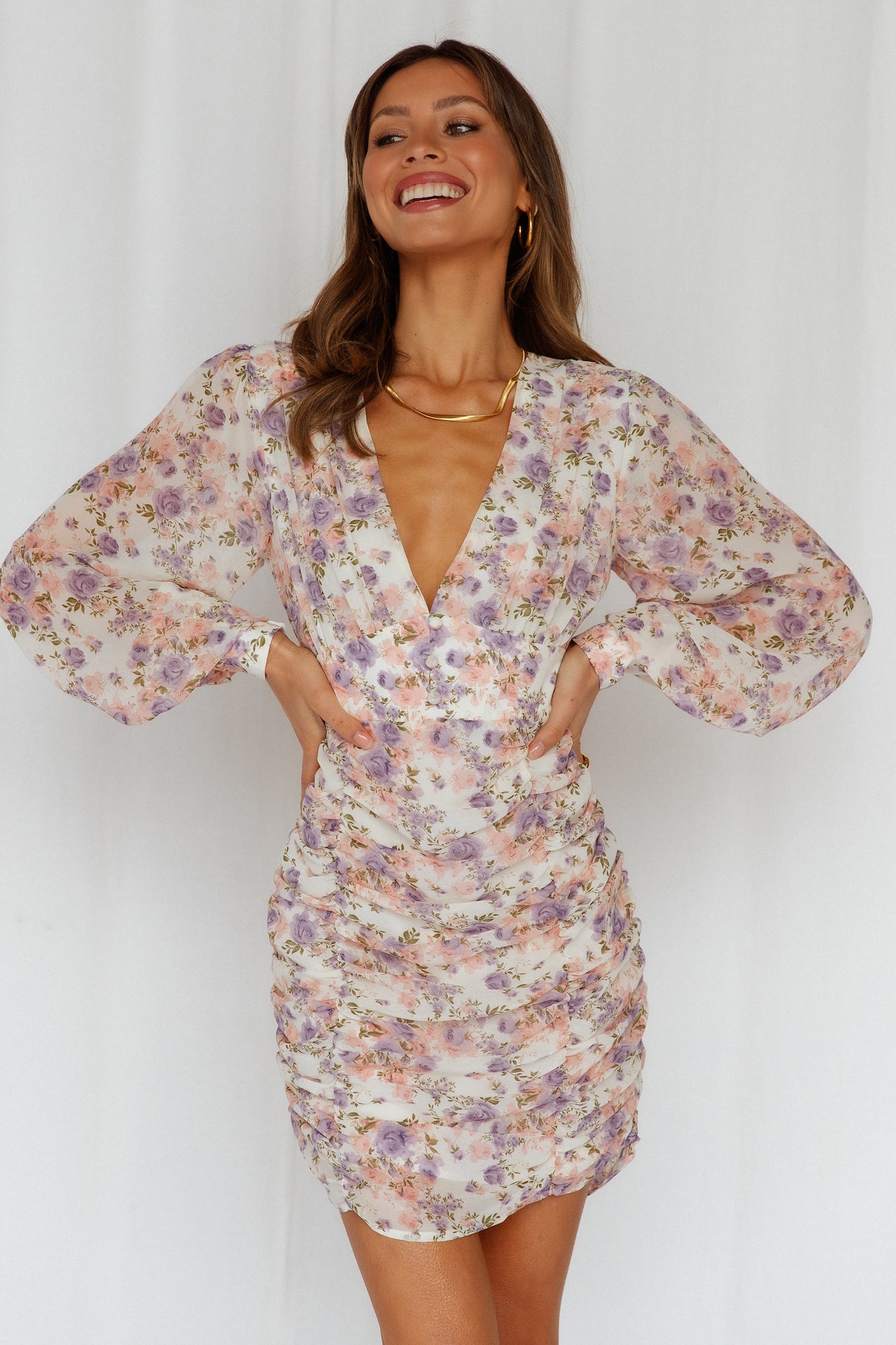 Soft Drama Dress White