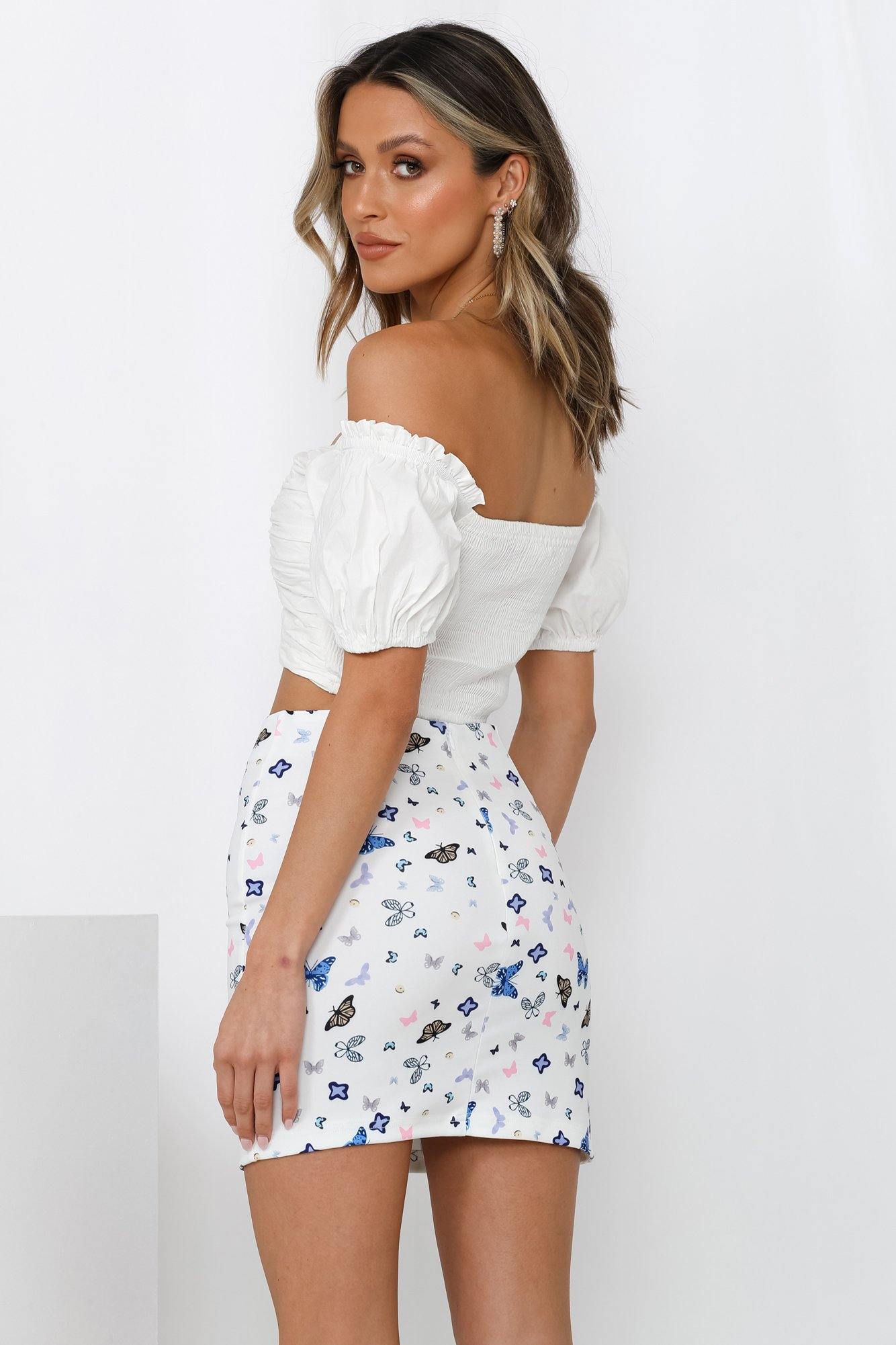 Always Early Crop Top White