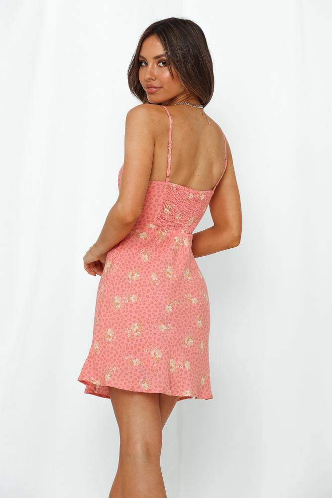 Watermelon Sugar Dress Coral