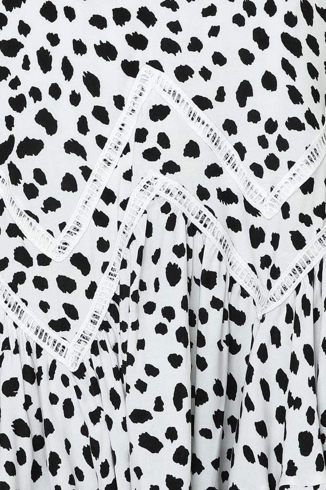 Spotted Variations Dress White