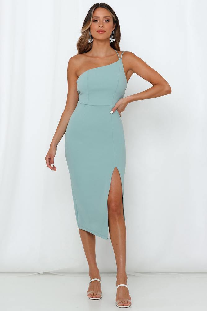 Taking It Back Dress Sage