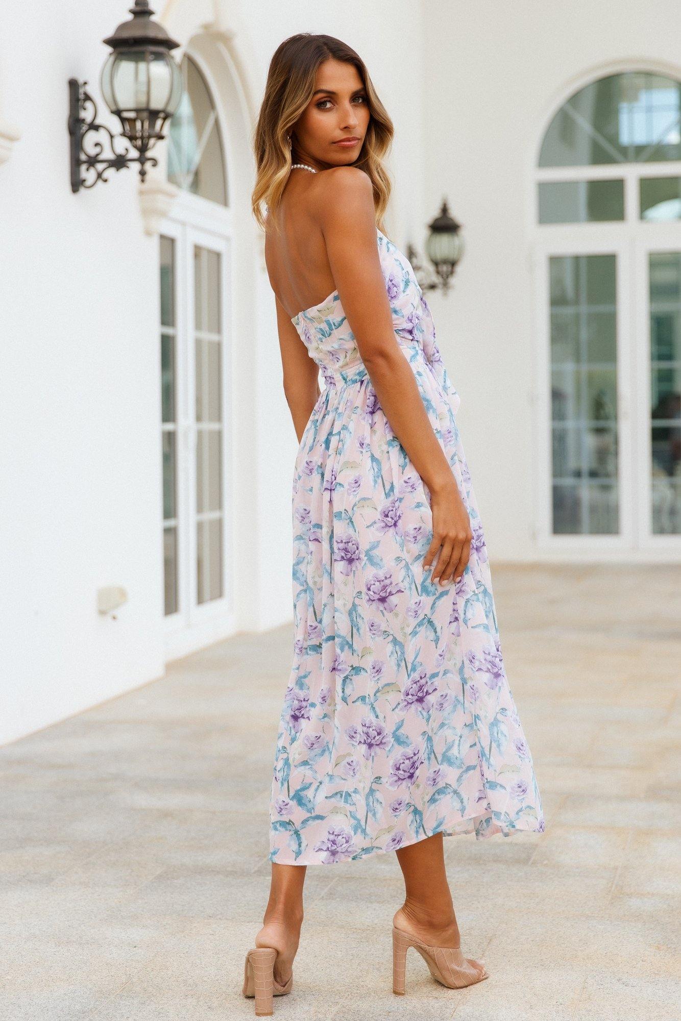 Feel The Tune Maxi Dress Pink