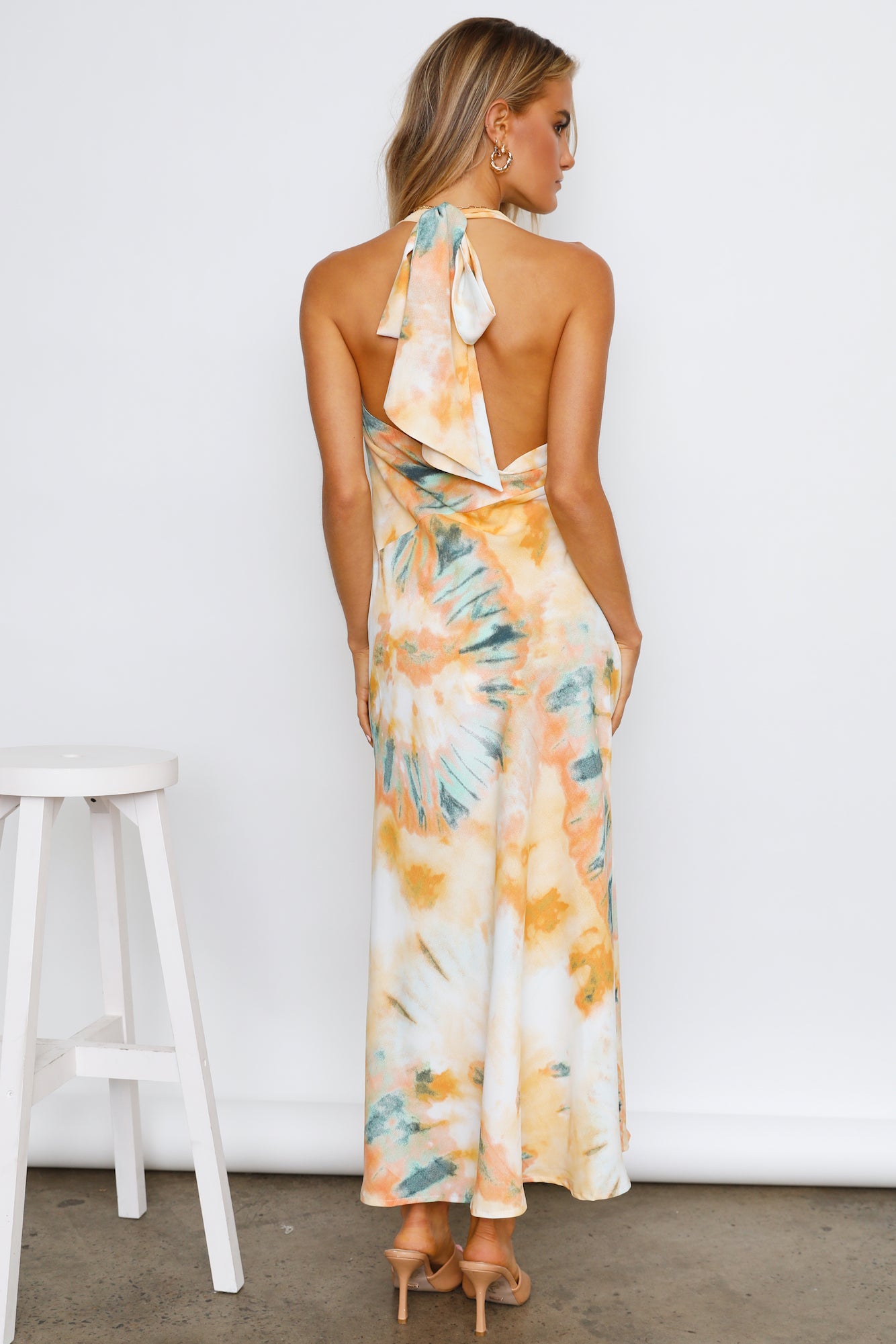 Dont Dye Midi Dress Orange