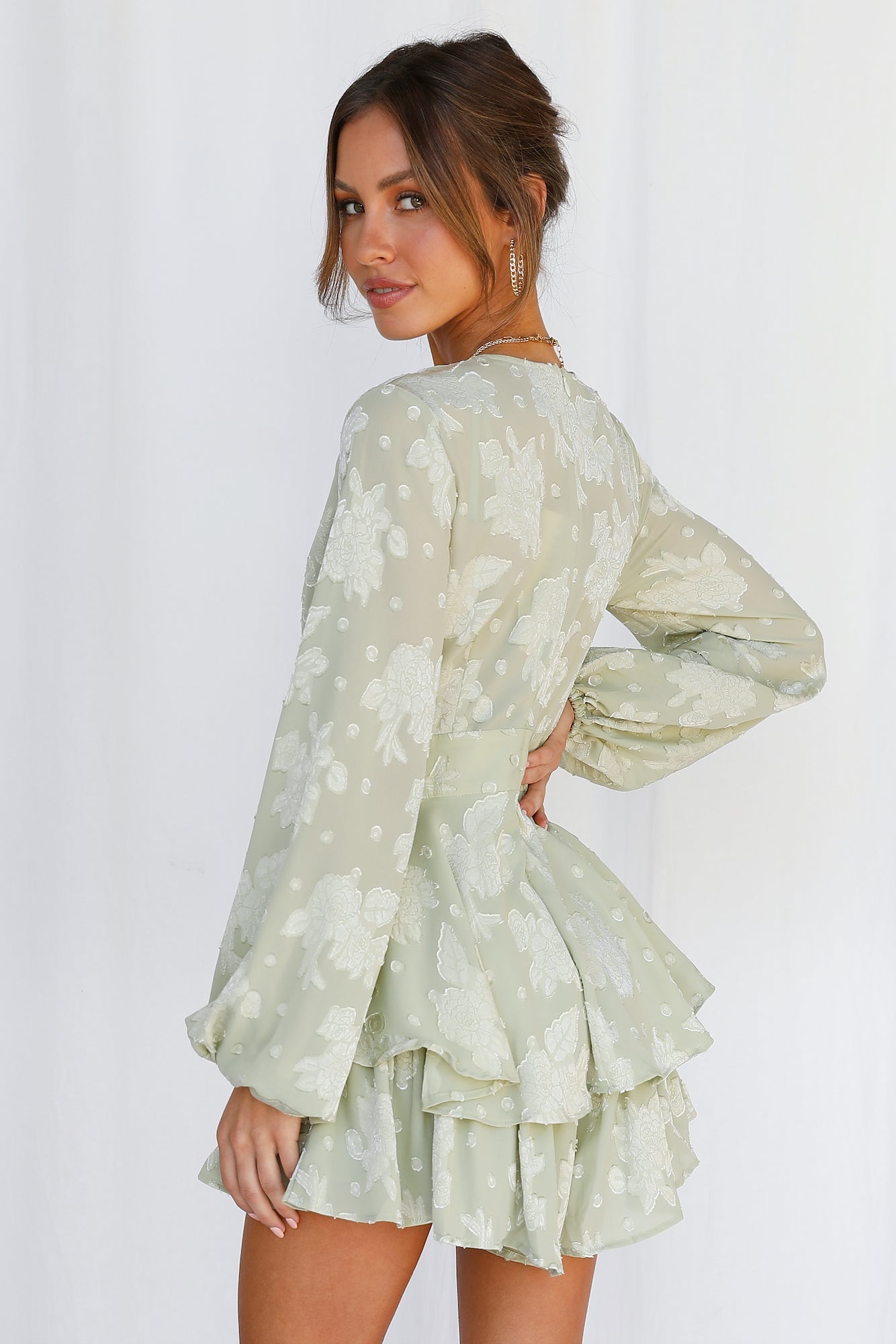 Distant Paradise Romper Pistachio