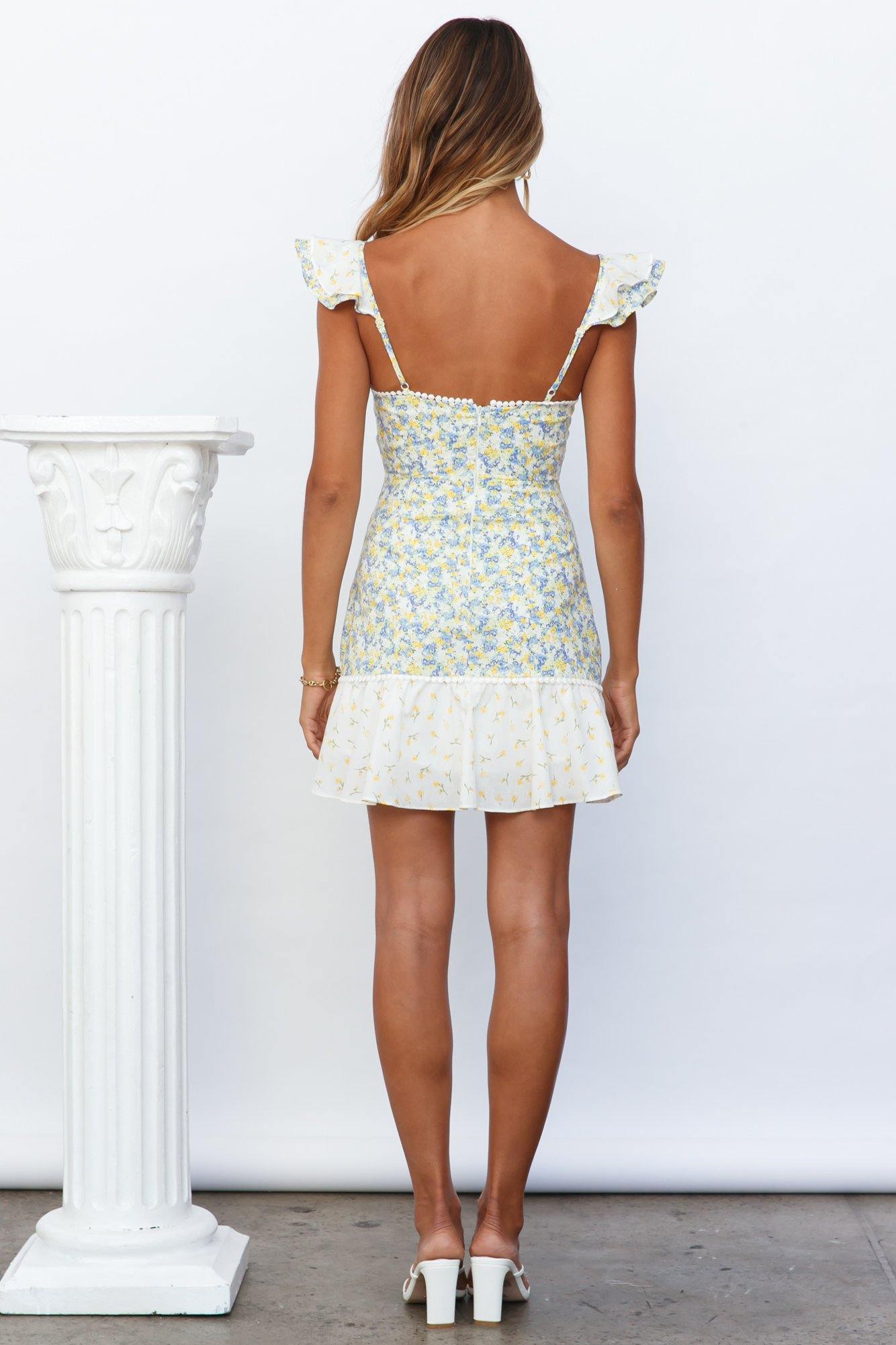 Twirl And Swirl Dress Blue