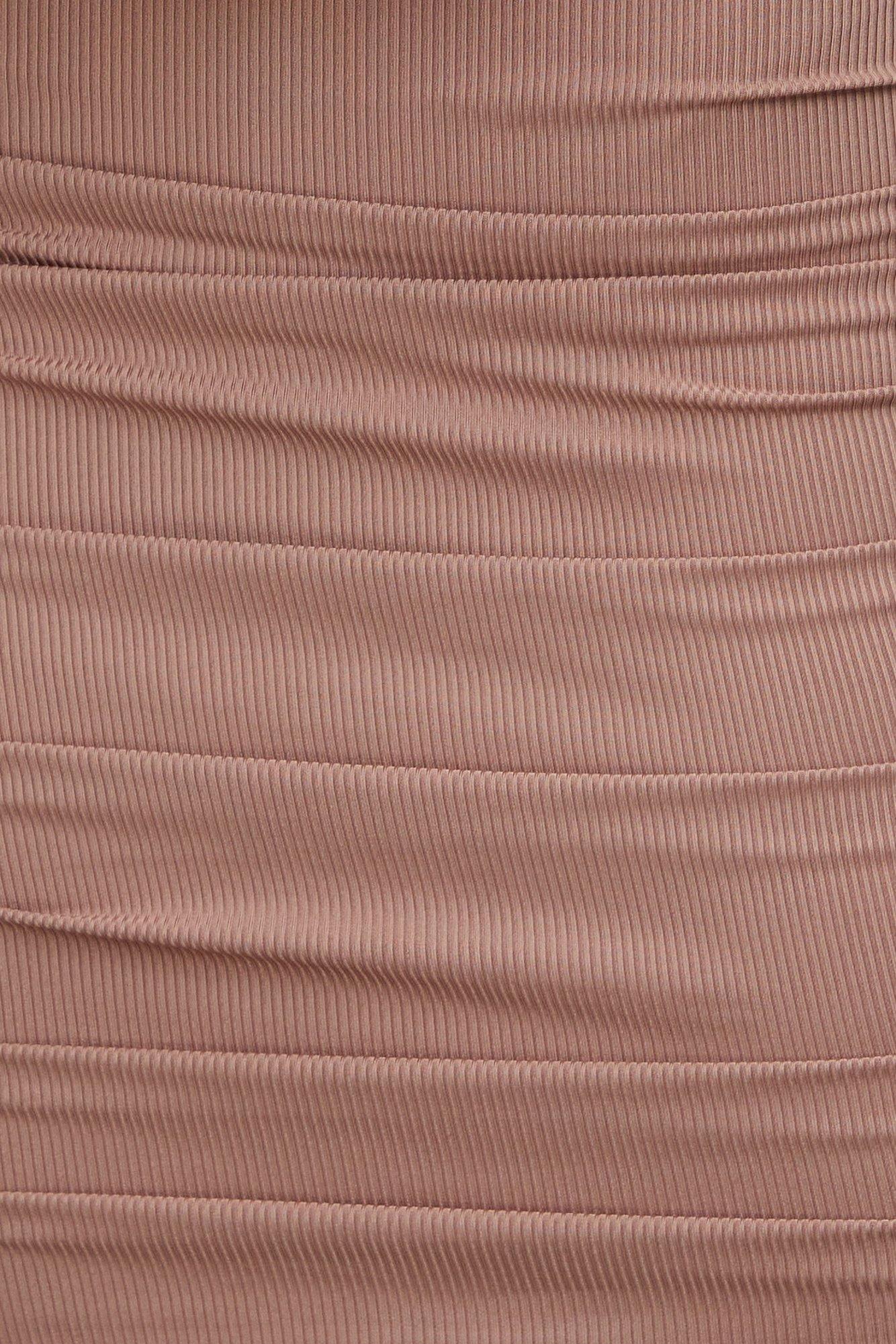 Slice And Dice Dress Coffee