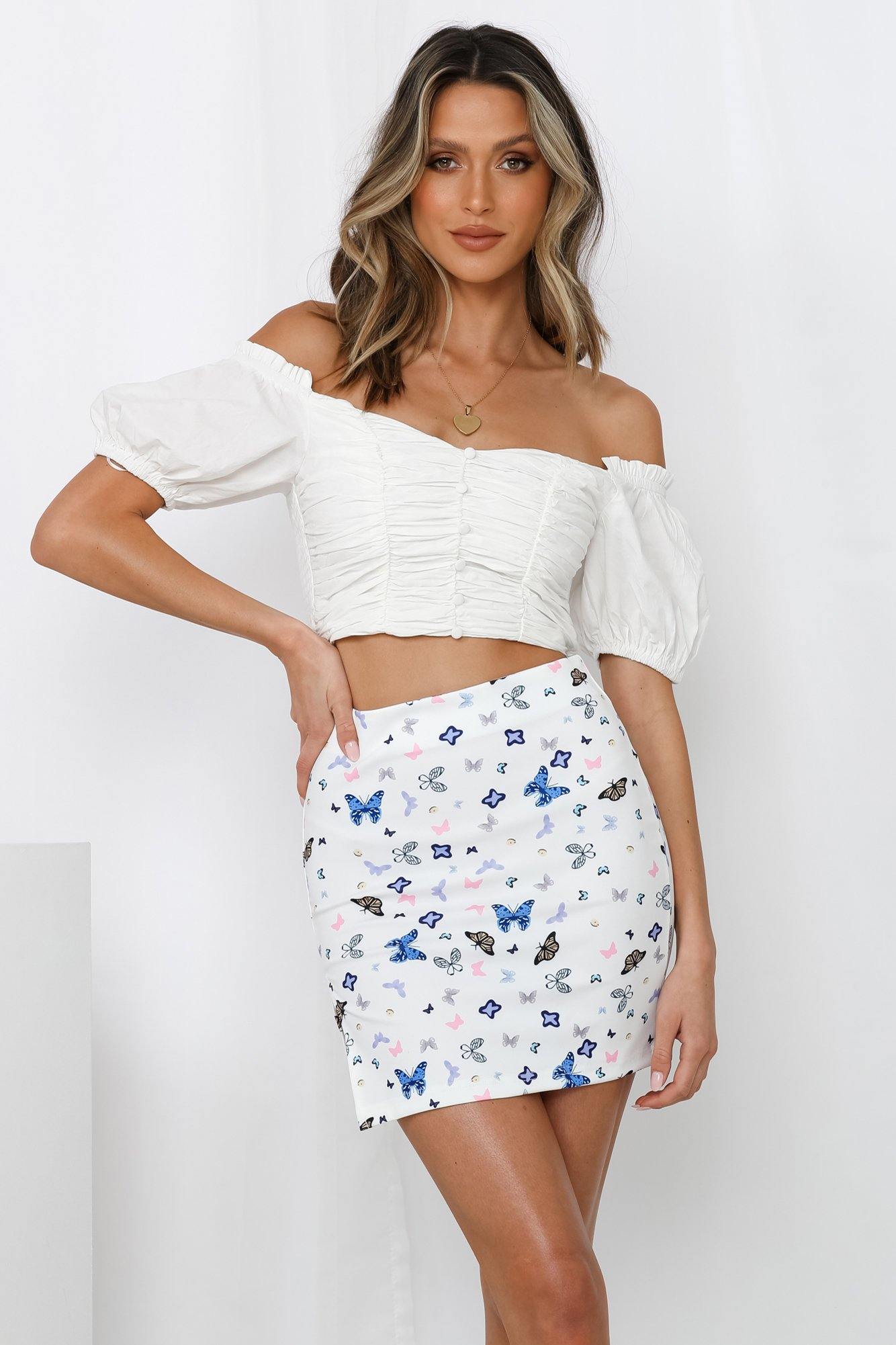 Always Early Crop Top White
