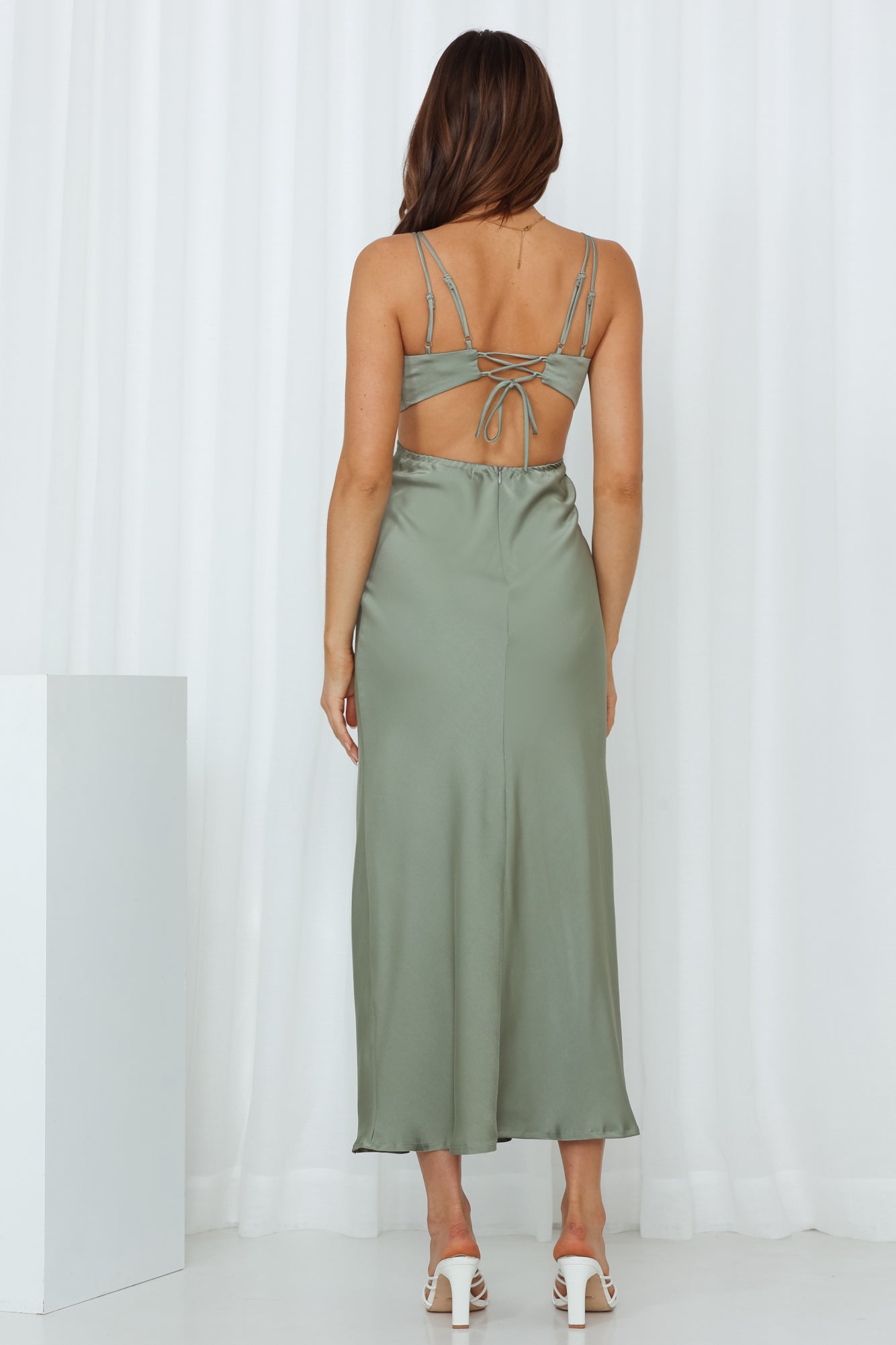 Meet At Midnight Midi Dress Sage