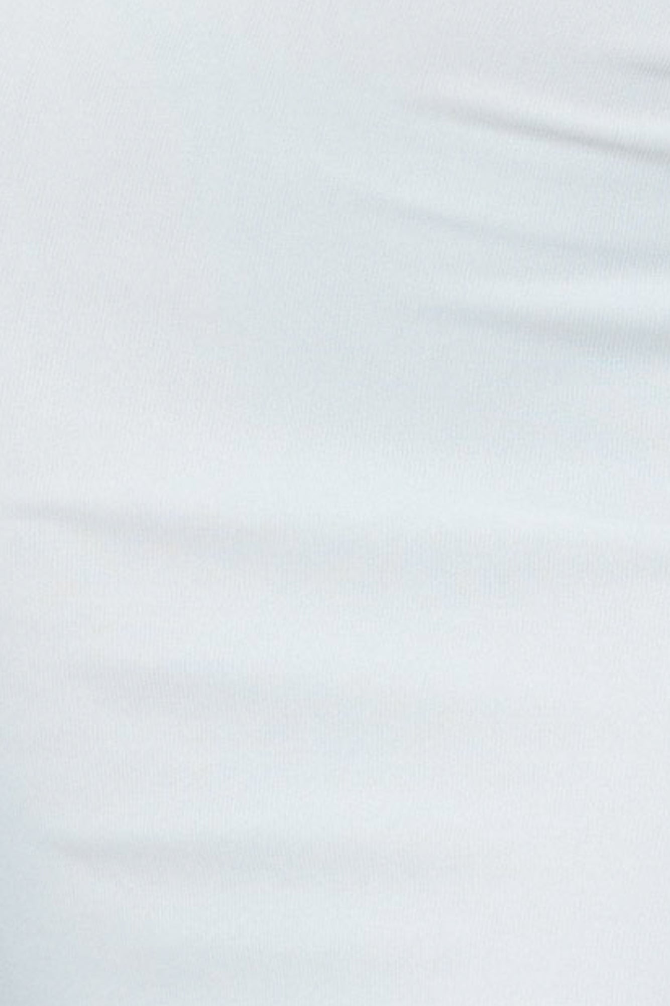 Peaking Shoulder Dress White