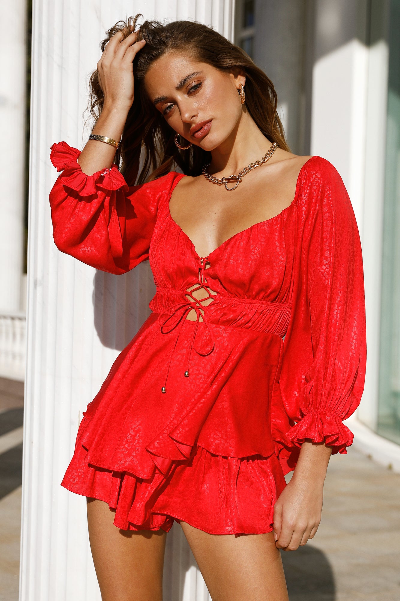Sirens Calling Romper Red