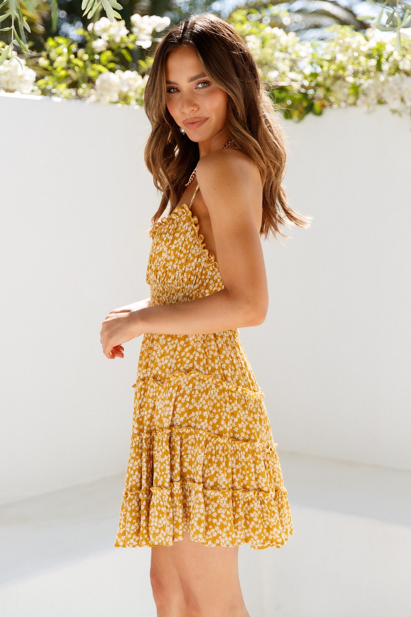 Morning Mimosas Dress Mustard