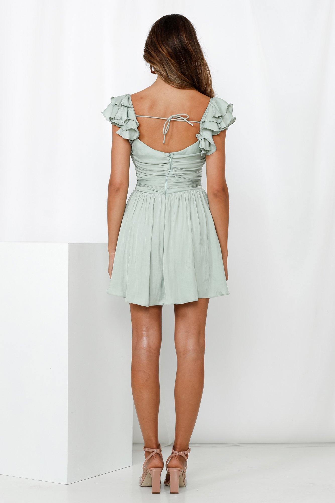 Wheel Of Fortune Dress Pistachio