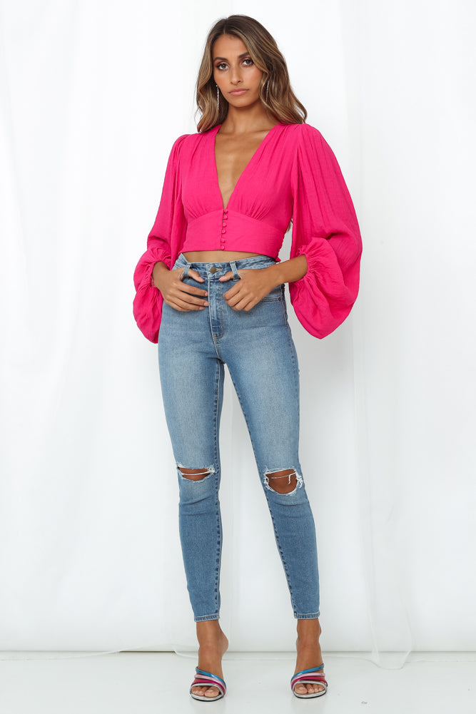 Agyness Top Hot Pink