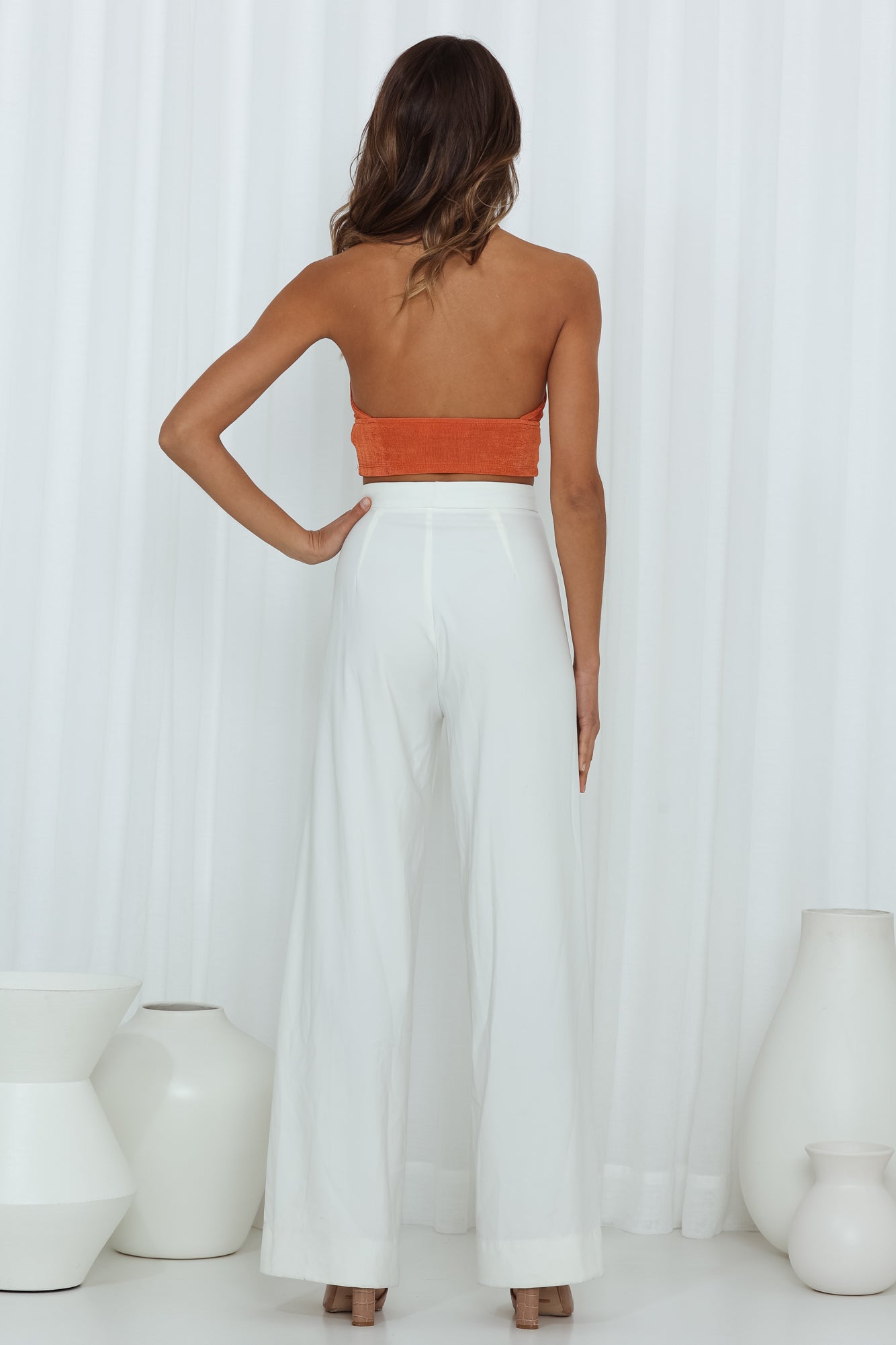 Bakers Delight Crop Top Orange