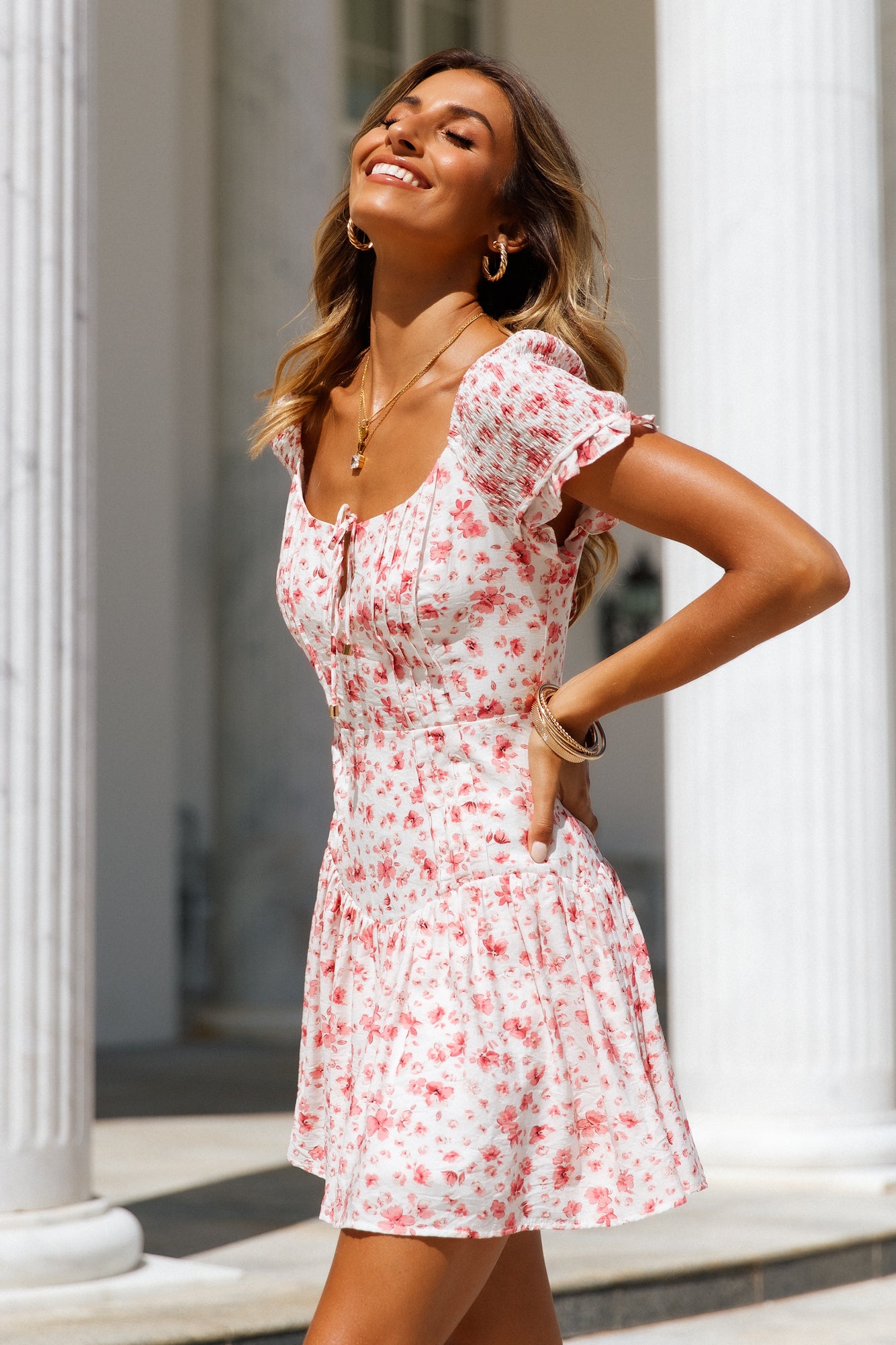 Morning Dates Dress Pink