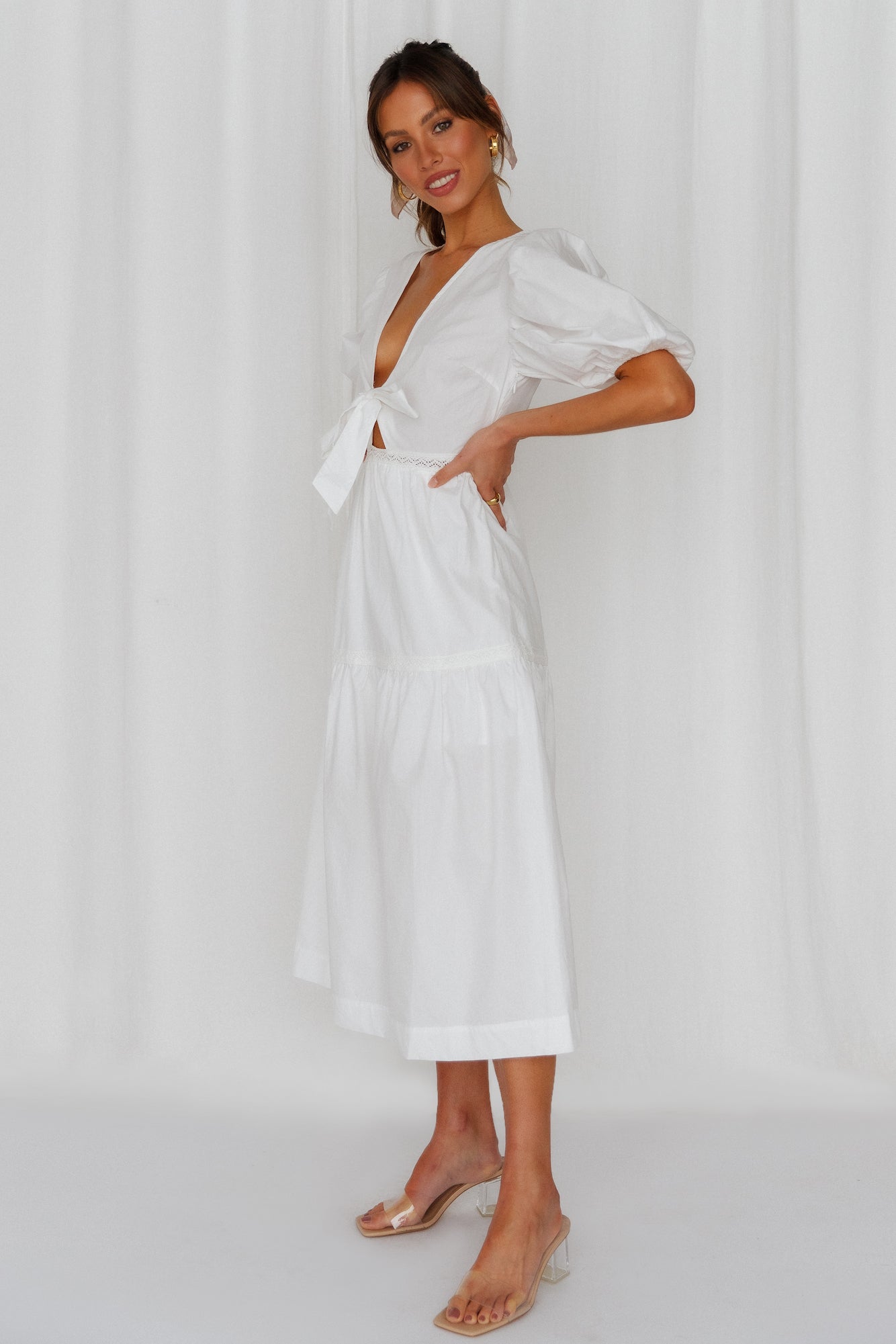 Whispers And Secrets Midi Dress