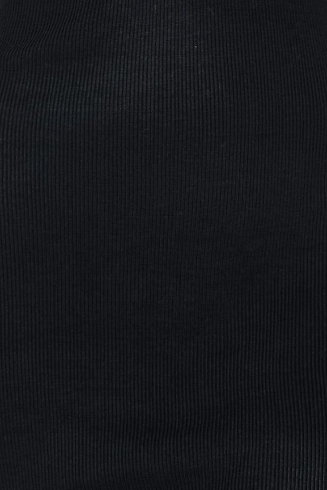 Set Into Motion Knit Midi Dress Black