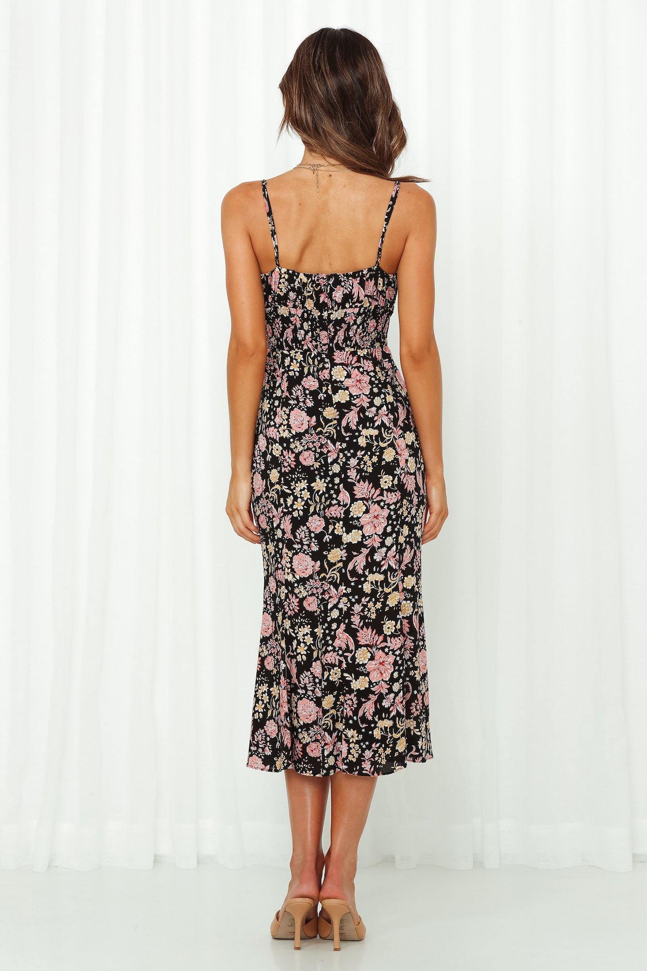 Run Away Midi Dress Black