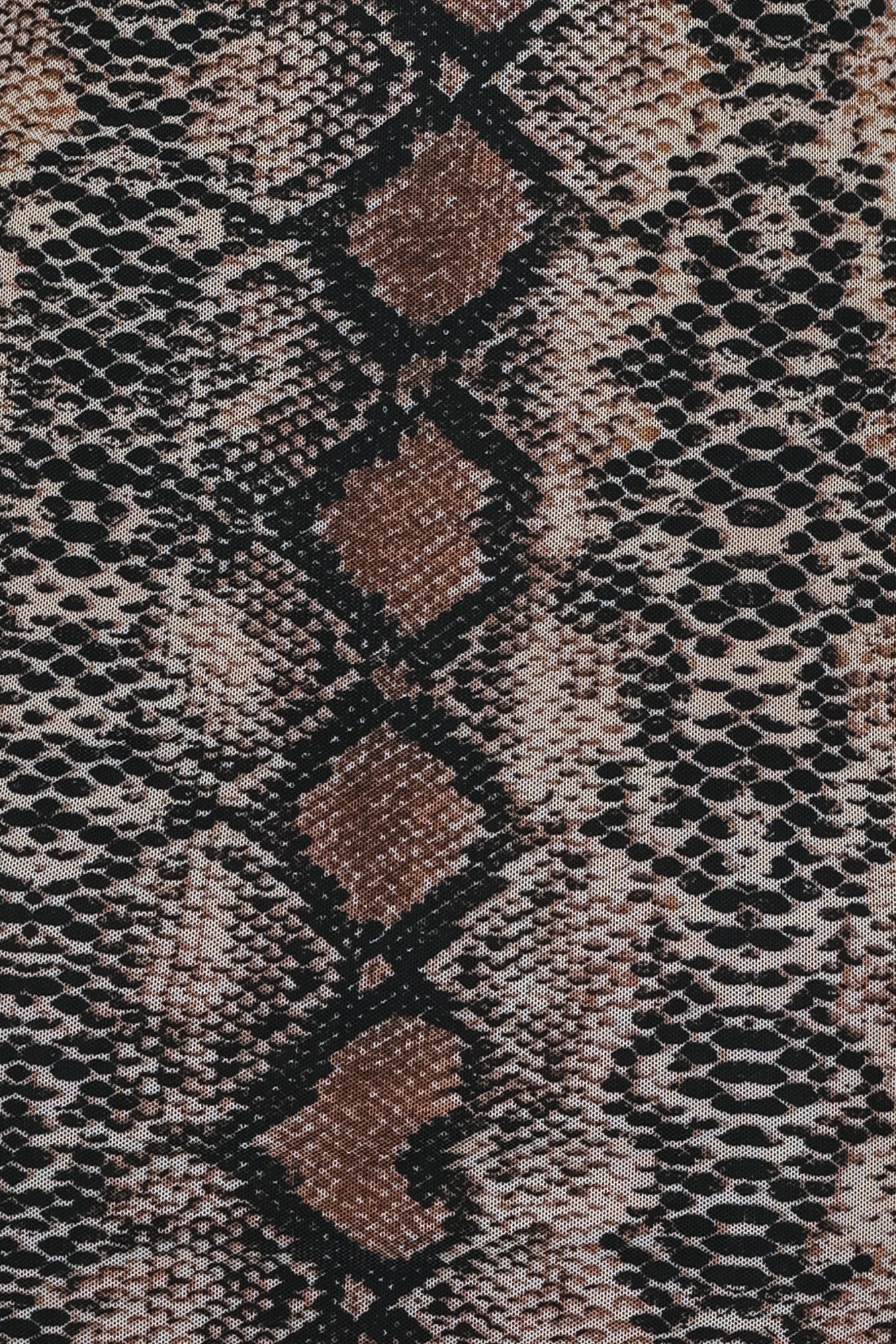Slither Away Dress Brown
