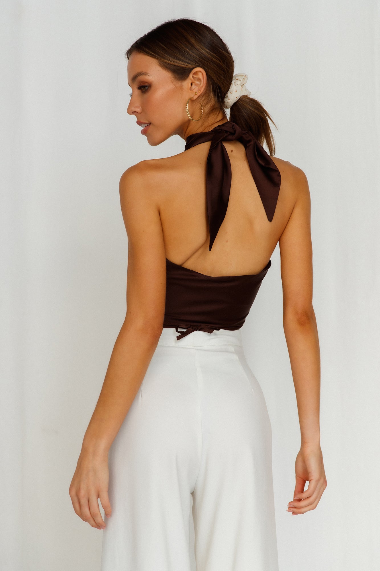 That XX Crop Top Brown