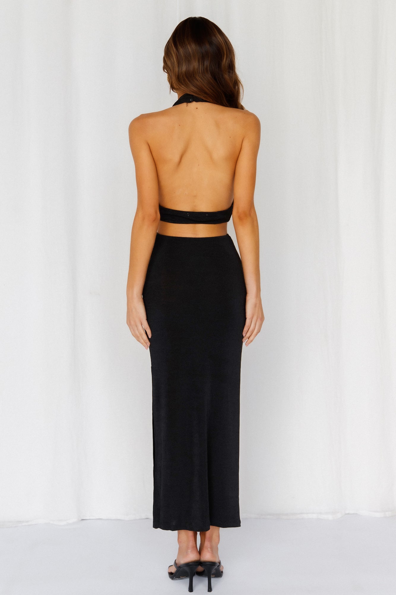 Fireworks At Midnight Midi Dress Black