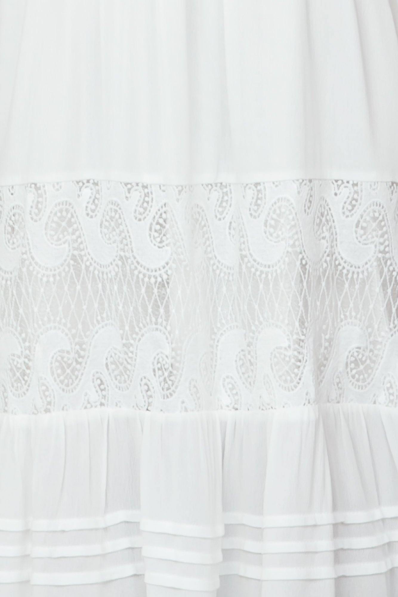 Catch Me By The Sea Maxi Dress White