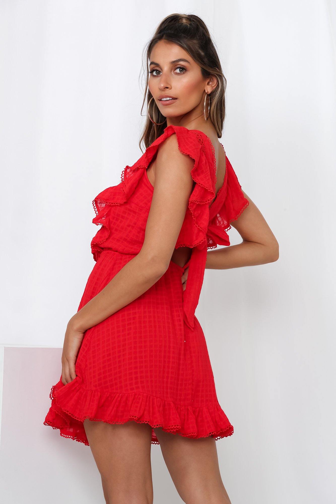 Just Stay For The Night Dress Red