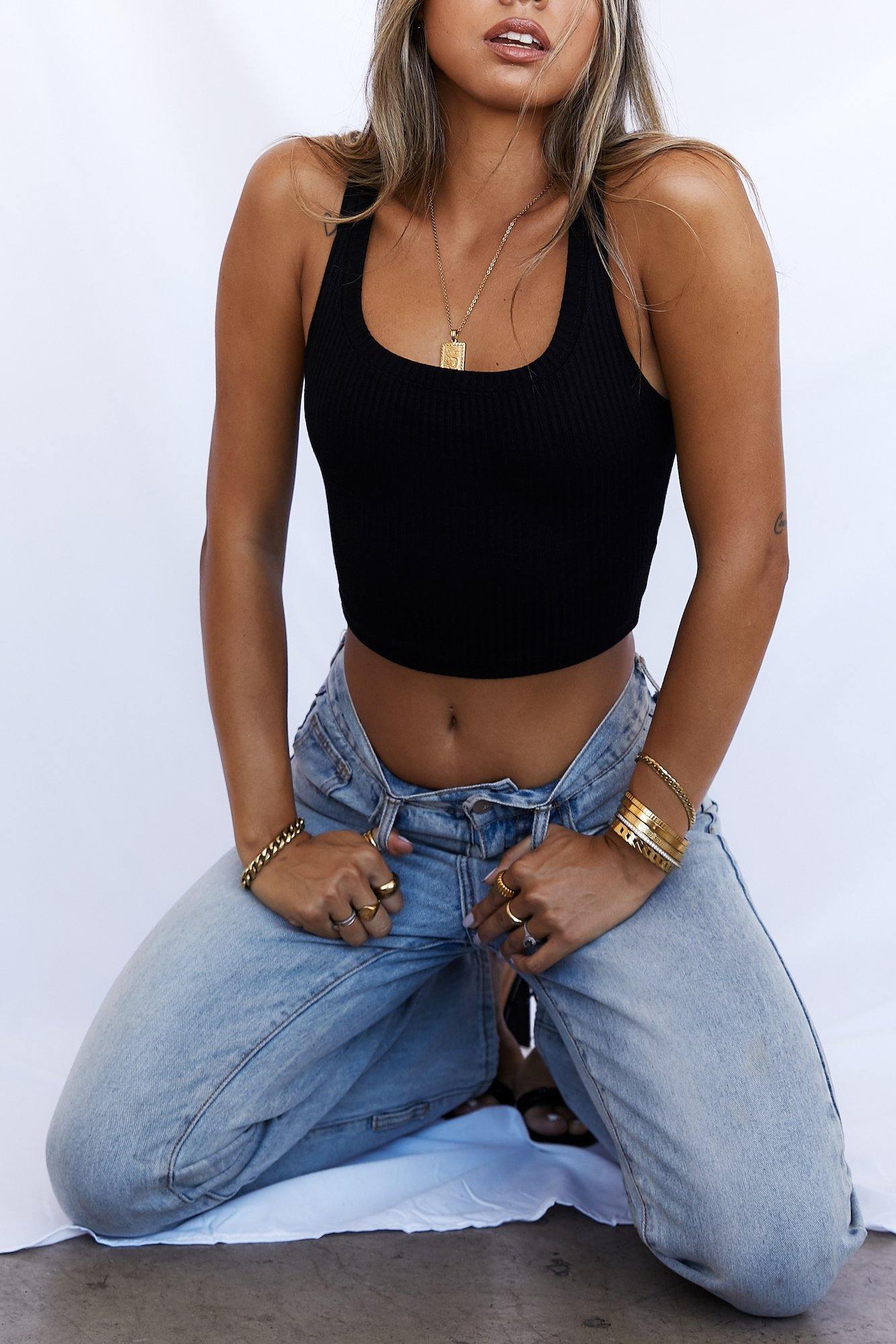 Can You Not Crop Top Black