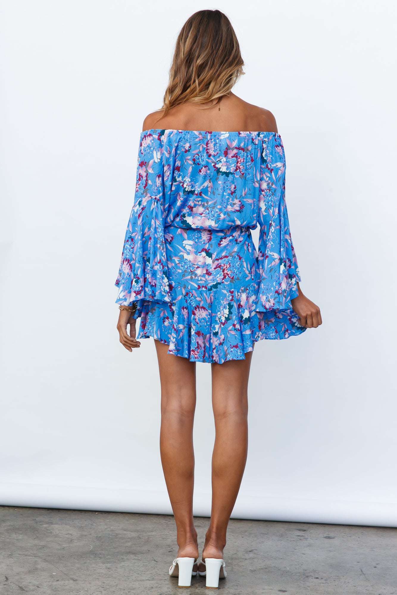 Long Summer Nights Romper Blue