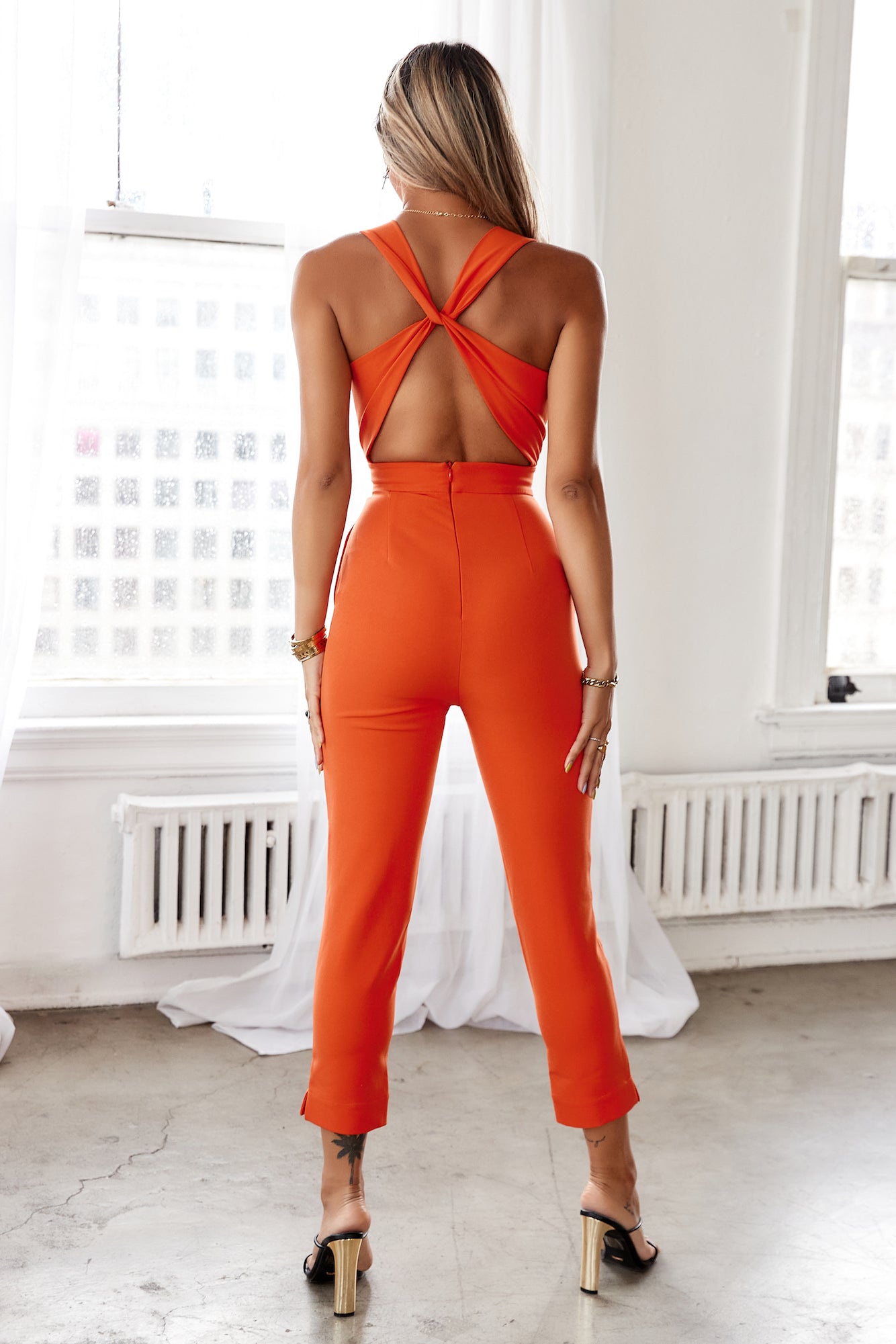 Keep On Waiting Jumpsuit Flamenco