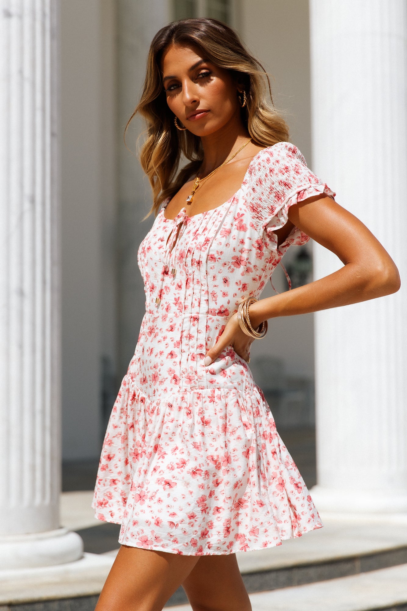 Morning Dates Dress Pink