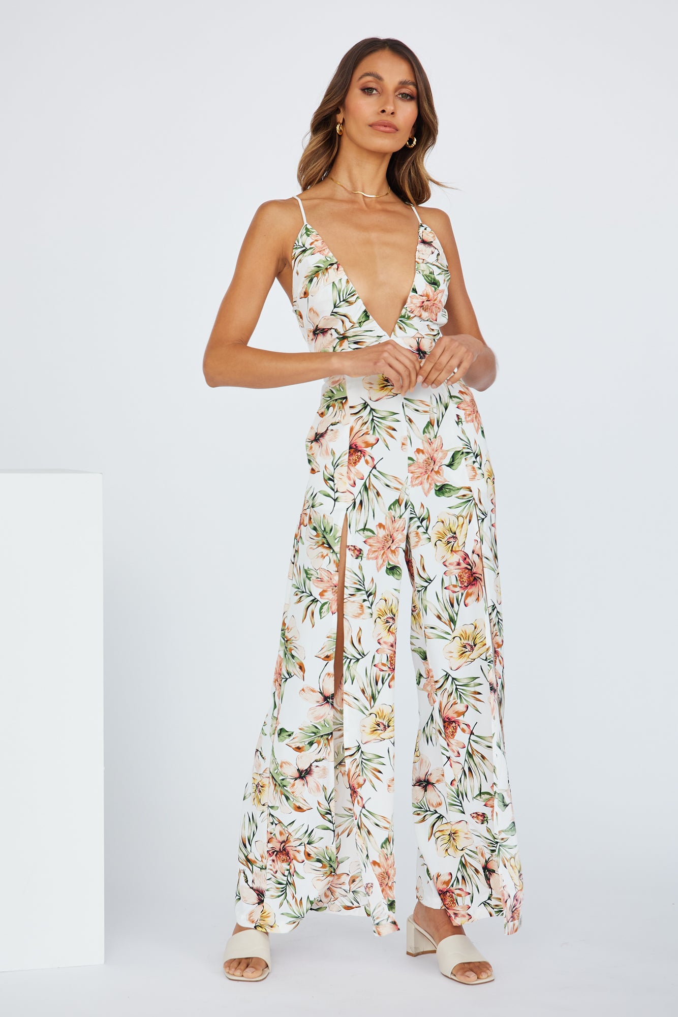Want You More Jumpsuit White