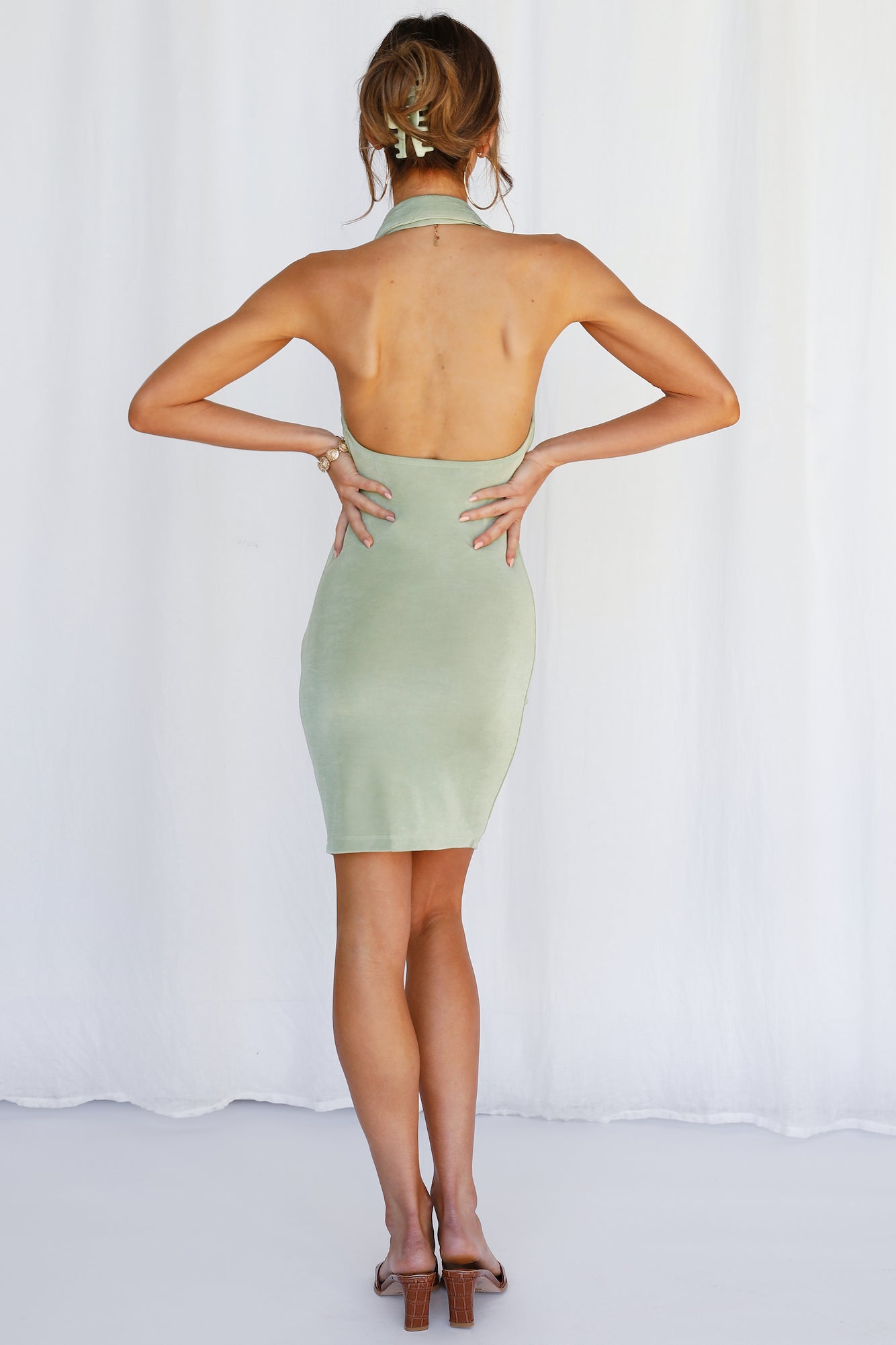 Face It Dress Green