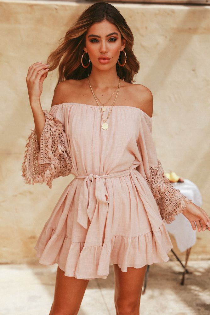 Beneath My Wings Dress Mocha
