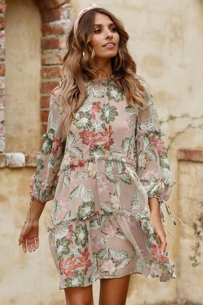 Make It Obvious Dress Mocha