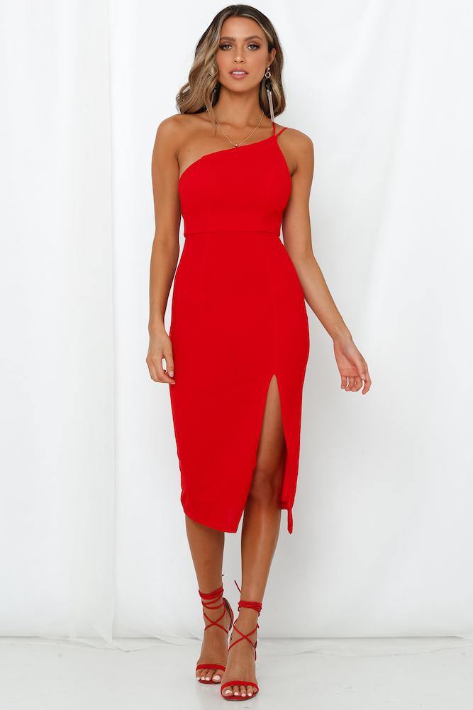 Taking It Back Dress Red
