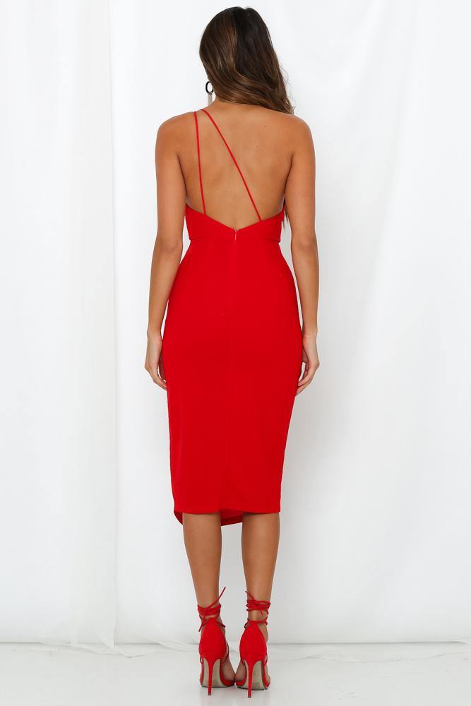 Taking It Back Dress Red
