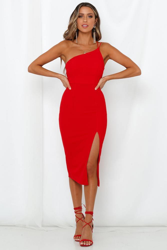 Taking It Back Dress Red