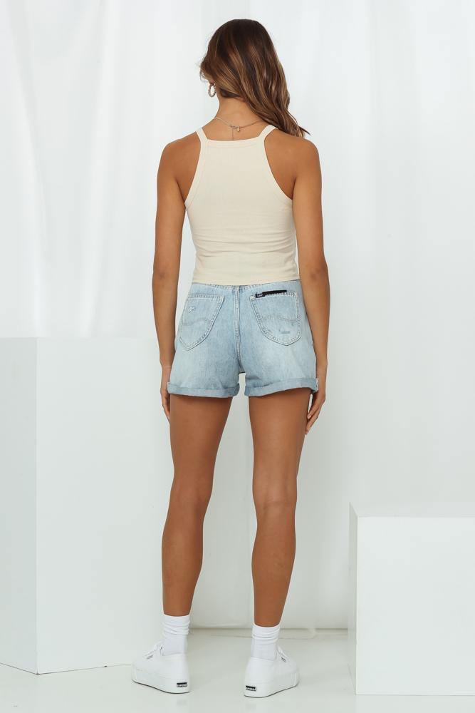 Cash In Tank Top Beige