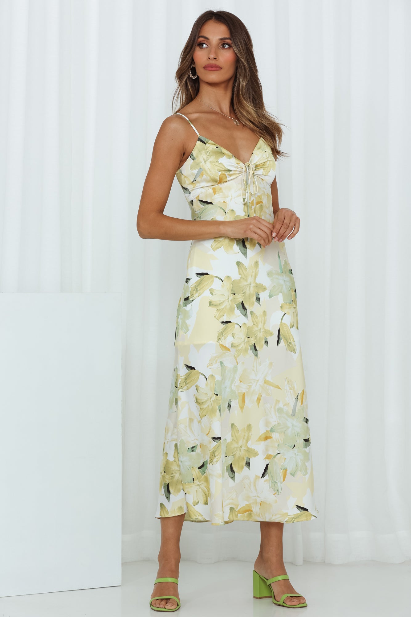 Lily Flower Midi Dress