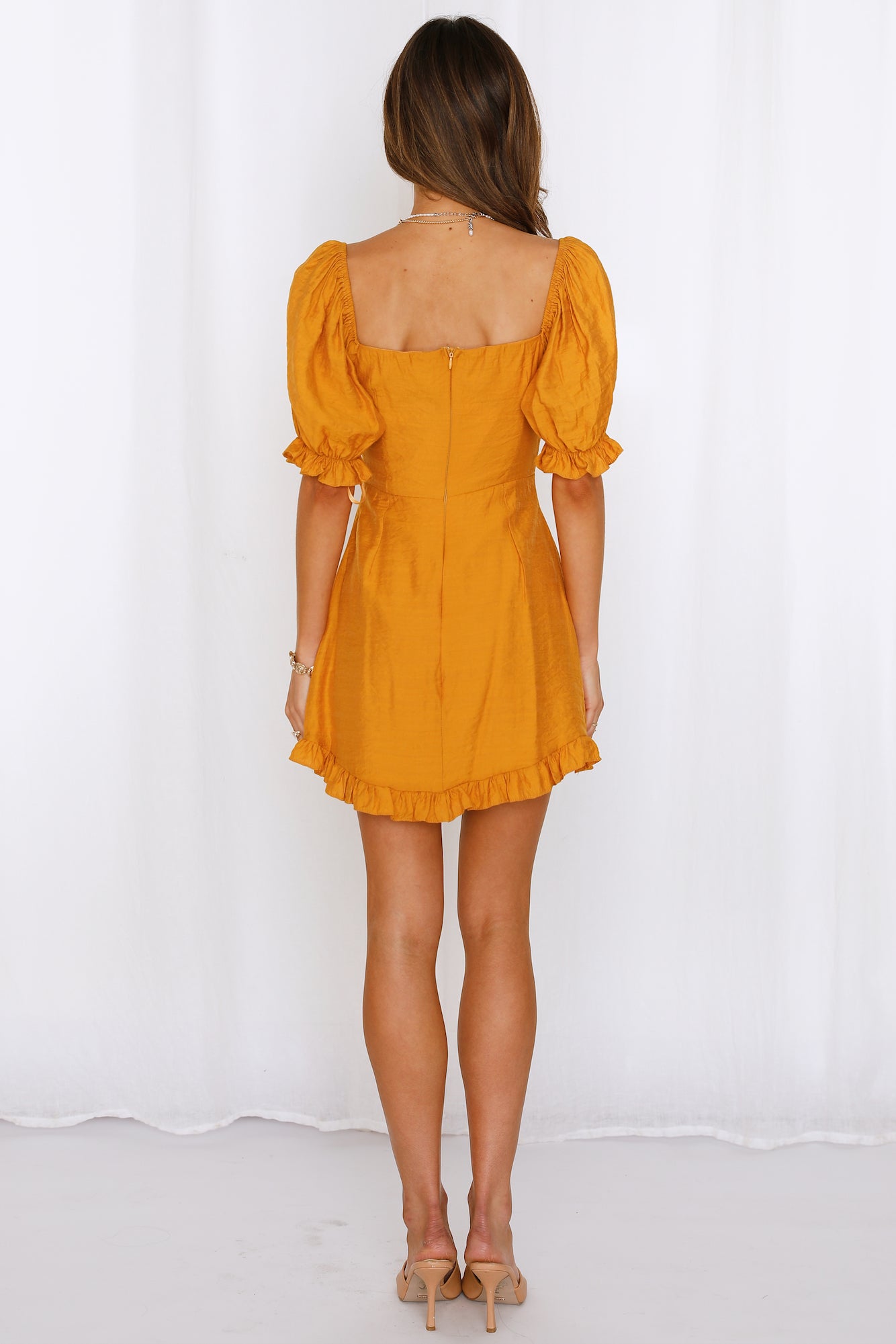 Silent Night Dress Mustard
