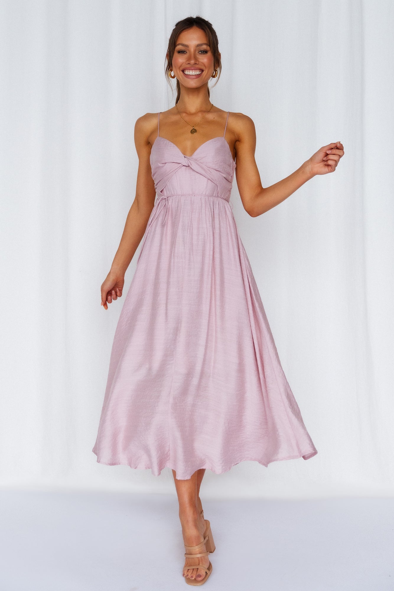 Our Next Brunch Midi Dress Lavender